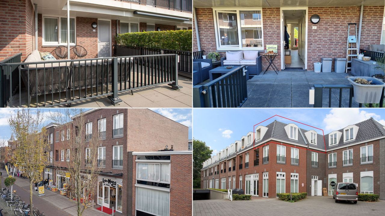 De vier appartementen in De Smis die te koop staan 