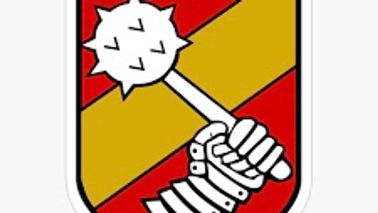 Embleem 34e Britse Tankbrigade, in gevecht onder Wernhout oktober 1944 (foto: internet)