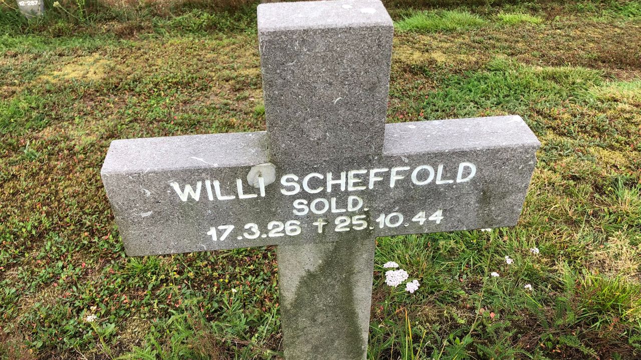 Willi was 18 jaar en sneuvelde op de Mariabaan en ligt nu in Ysselsteyn in Limburg (foto: Willem-Jan Joachems).