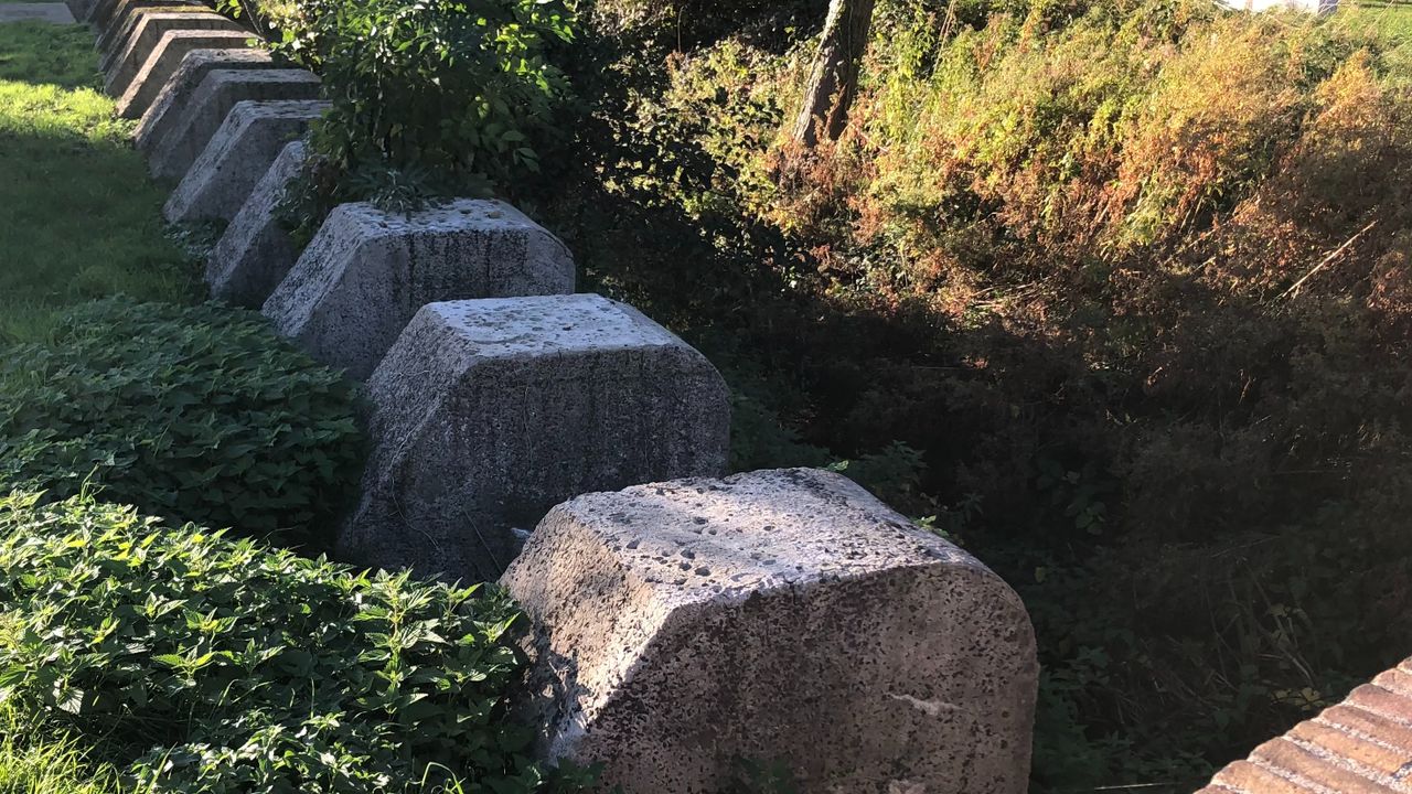 Panzersperre De Zoom in het Anton van Duinkerkenpark Bergen op Zoom (foto: Willem-Jan Joachems)