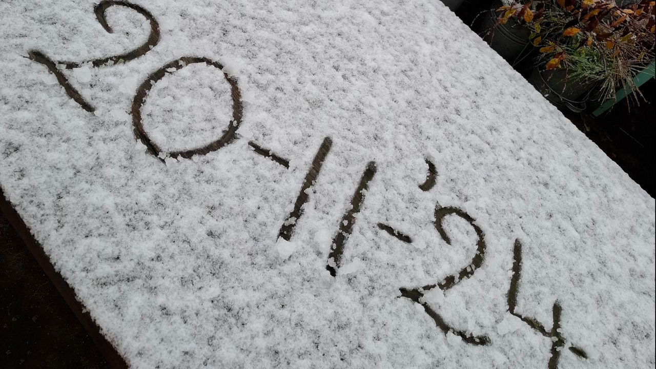 Een laagje sneeuw Sint Hubert (foto: Agnes Litjens van Tienen).