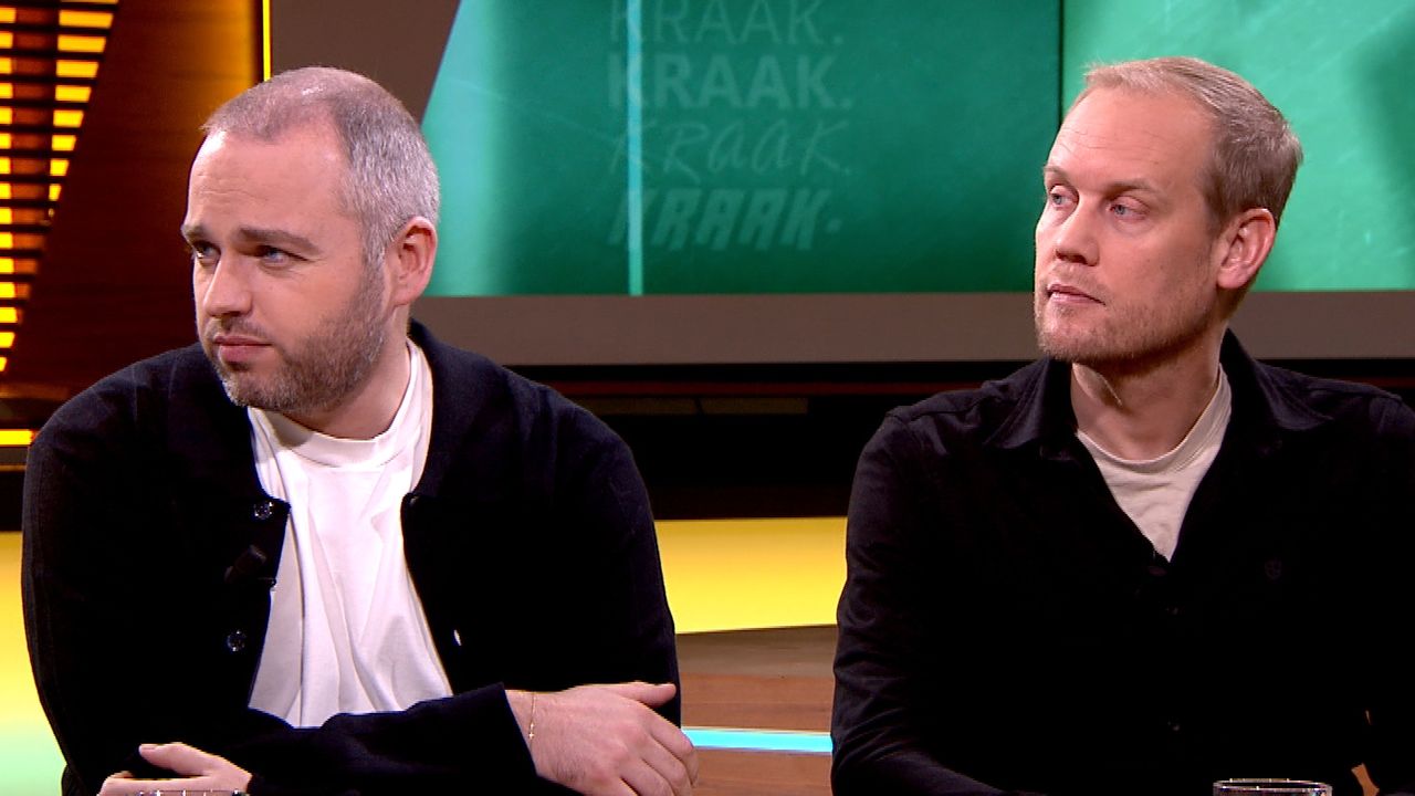 Onderzoeksjournalisten Sander van Mersbergen en Jurriaan Nolles schreven Fritske, over de oud Jumbo-topman (foto: Omroep Brabant/KRAAK.).