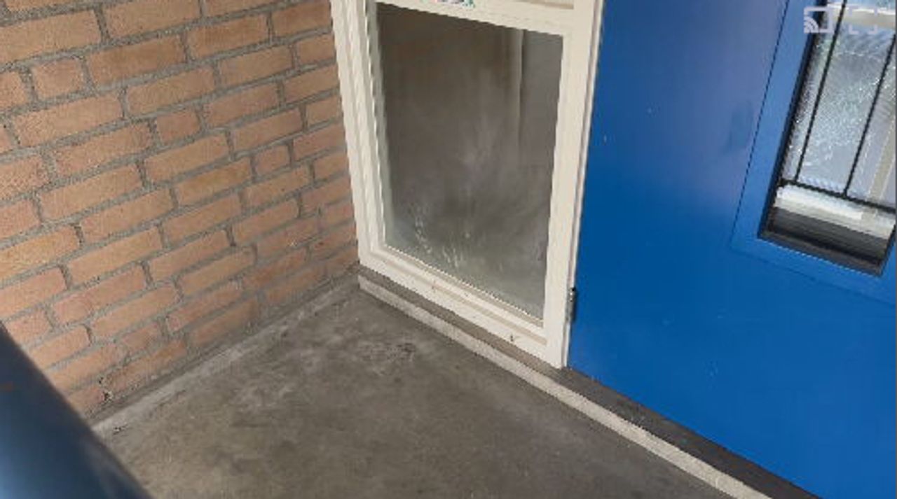 De plek war het vuurwerk afging.