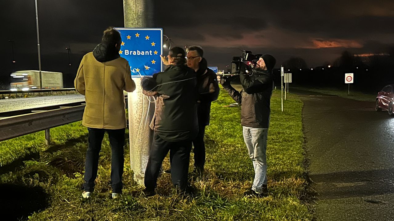 Tijdens een van de draainachten.