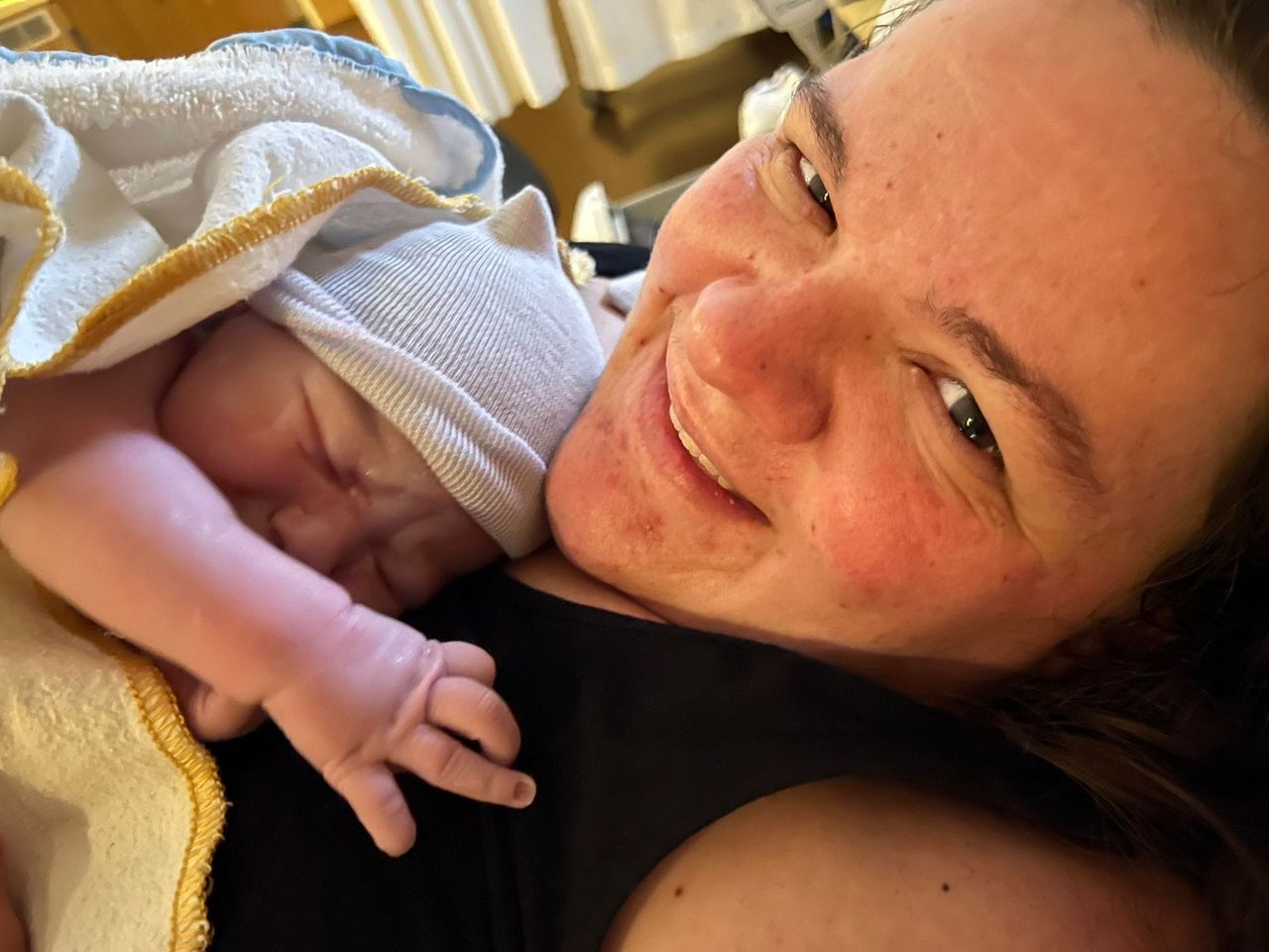 De bevalling in de nacht van oud en nieuw is goed verlopen.