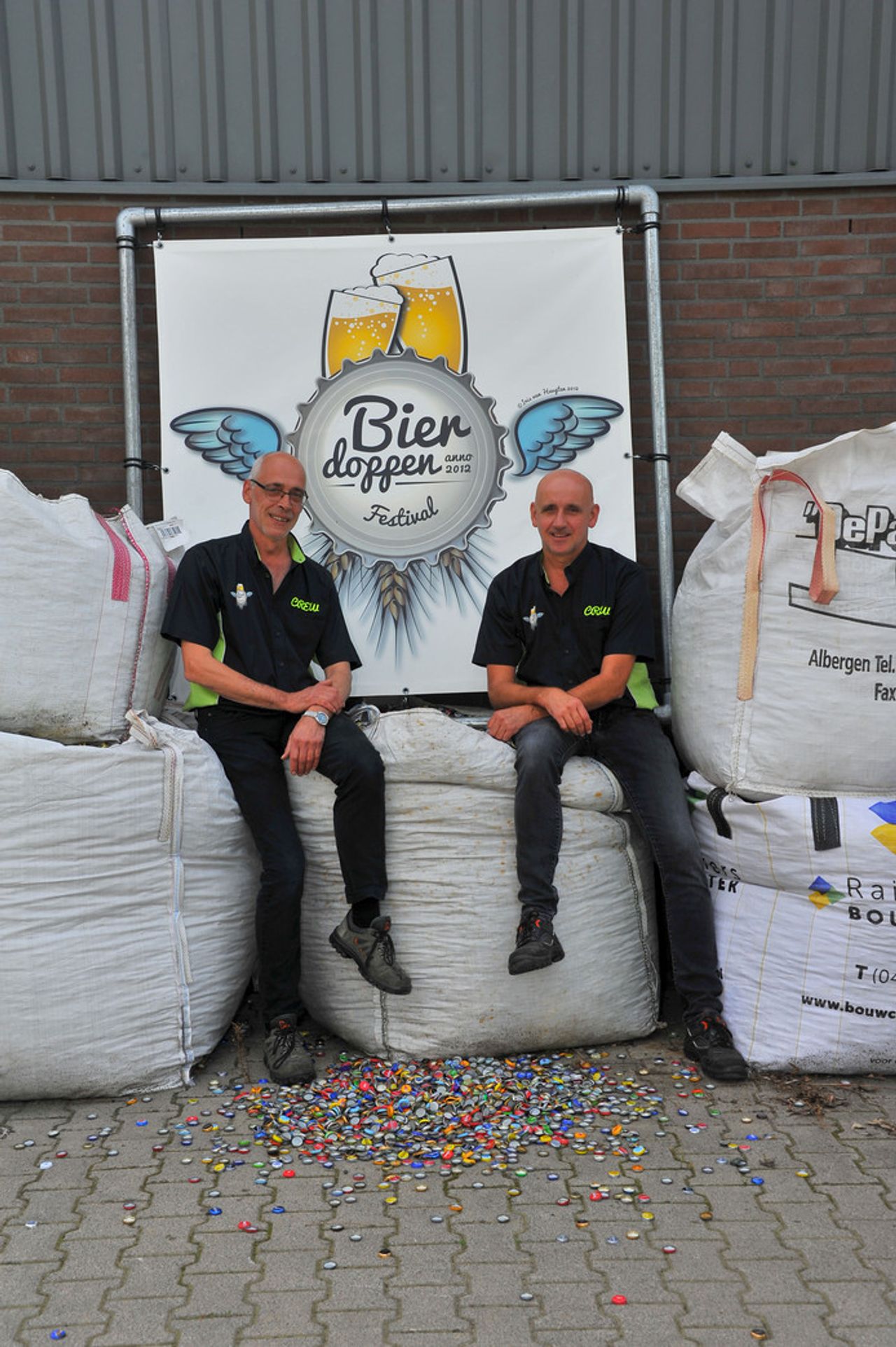 De broers van Hanny, Marius (links) en Eduard Wijlaars (rechts).