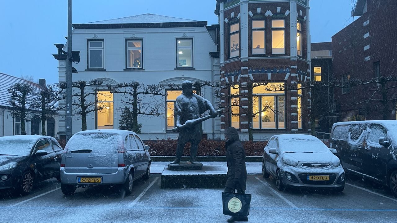Sneeuw in het zuidoosten van Brabant (foto: René van Hoof).