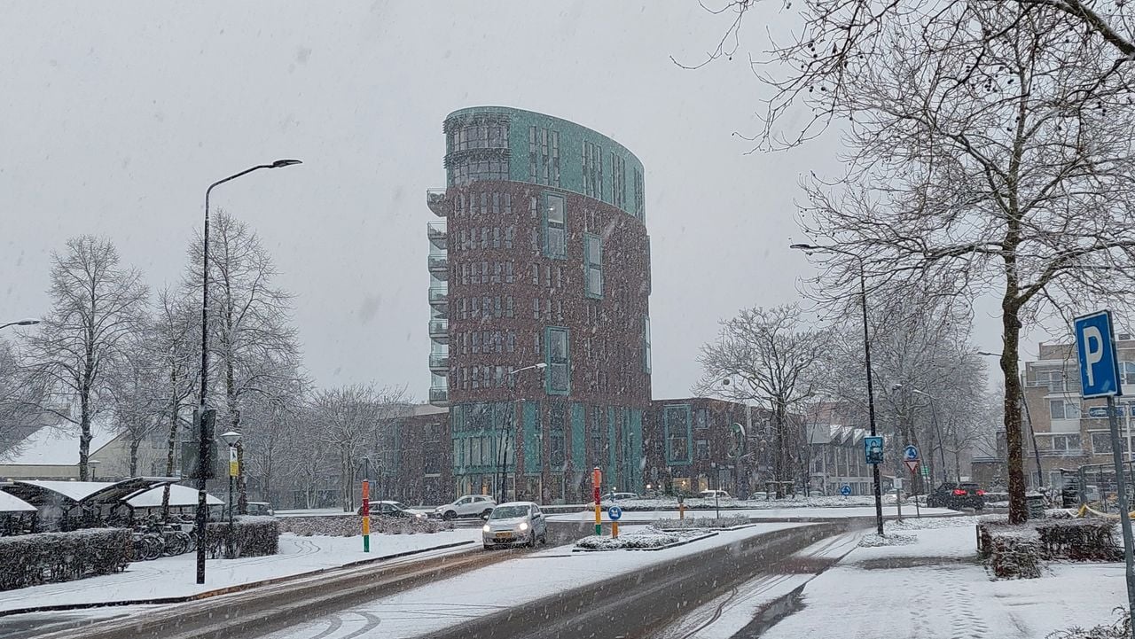 Sneeuwval in Uden (foto: Joost Verstraaten).