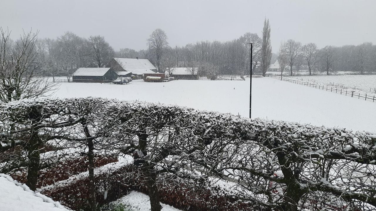 Sneeuw in Asten (foto: Frits van Otterdijk).