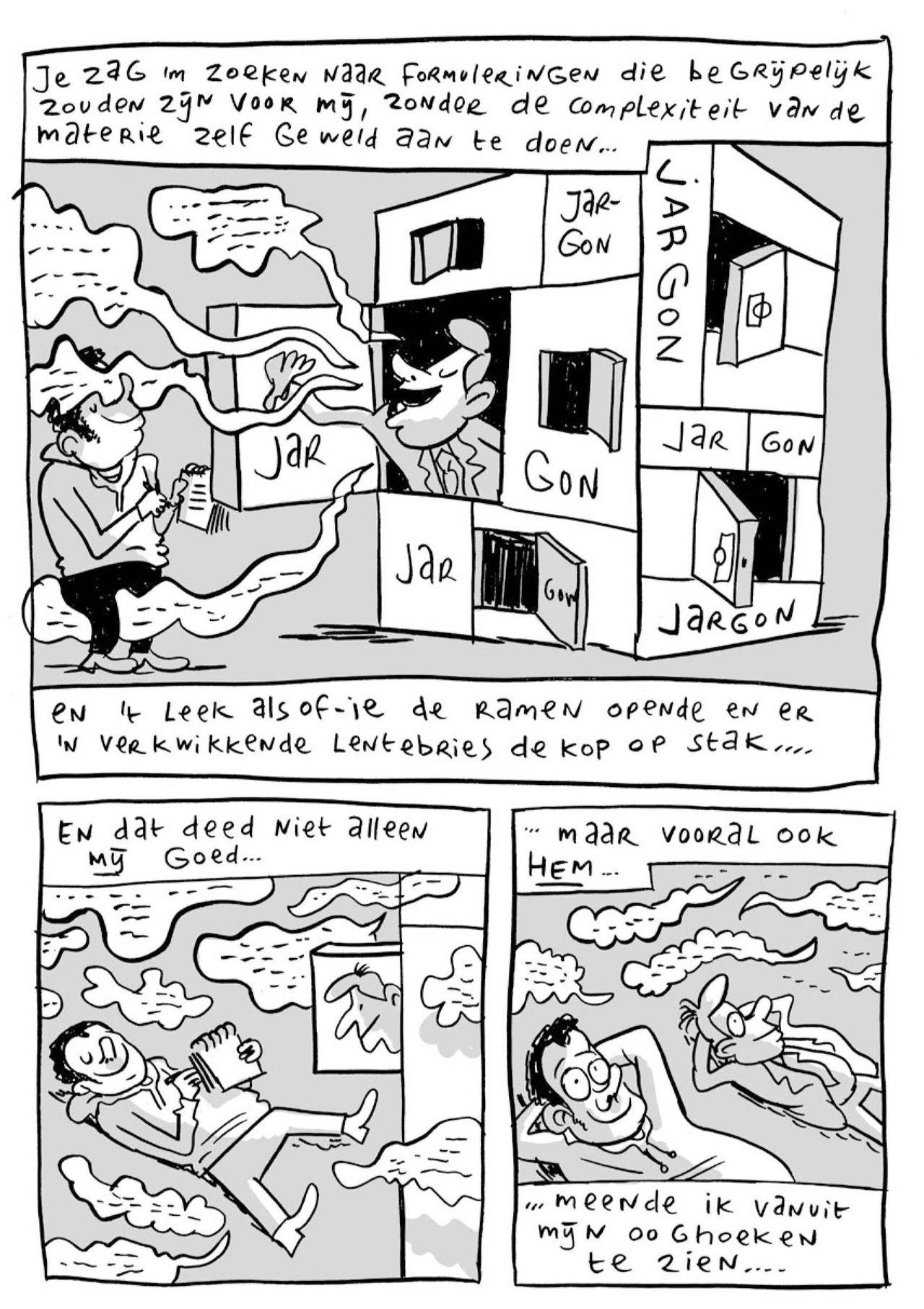 Een van de cartoons van Michiel van de Pol.