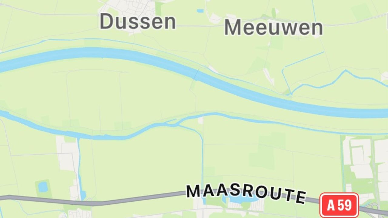 Kapelsche Veer midden op de kaart anno 2025 (foto: google maps)