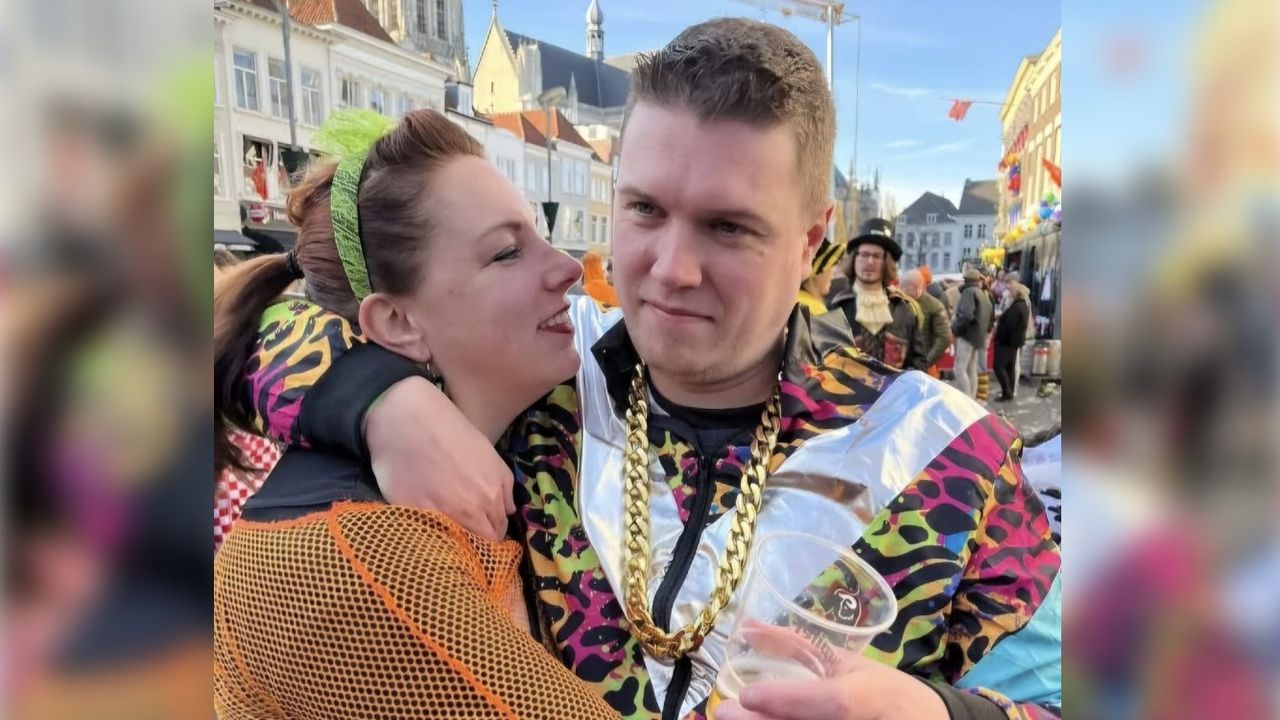 Annemieke en Frans hebben sindsdien nog vaak carnaval samen gevierd (privéfoto).