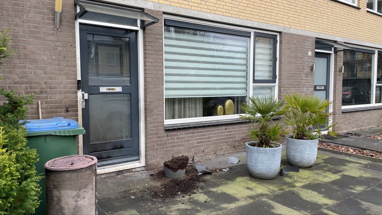 Het getroffen huis (foto: Rochelle Moes).