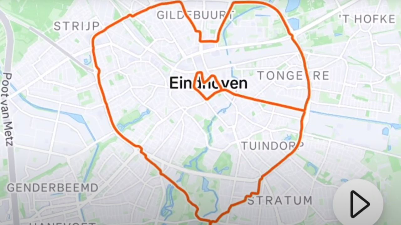 Jos fietste allerlei hartjes rondom Eindhoven.