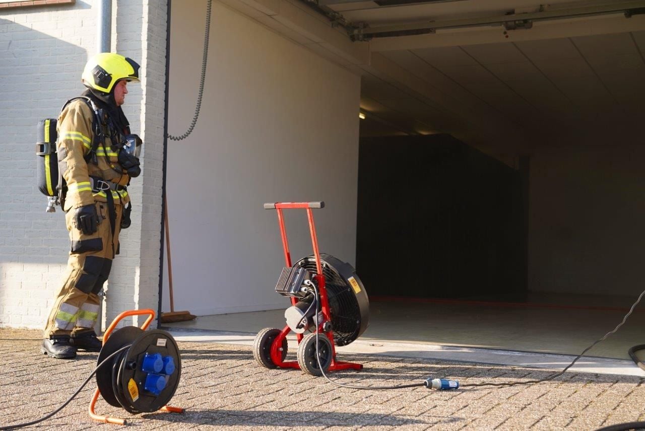 Er was niemand aanwezig in het pand (foto: Bart Meesters / Persbureau Heitink).