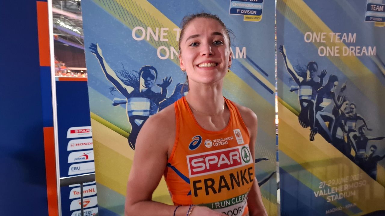 Nina Franke na de wedstrijd (foto: Leon Voskamp).