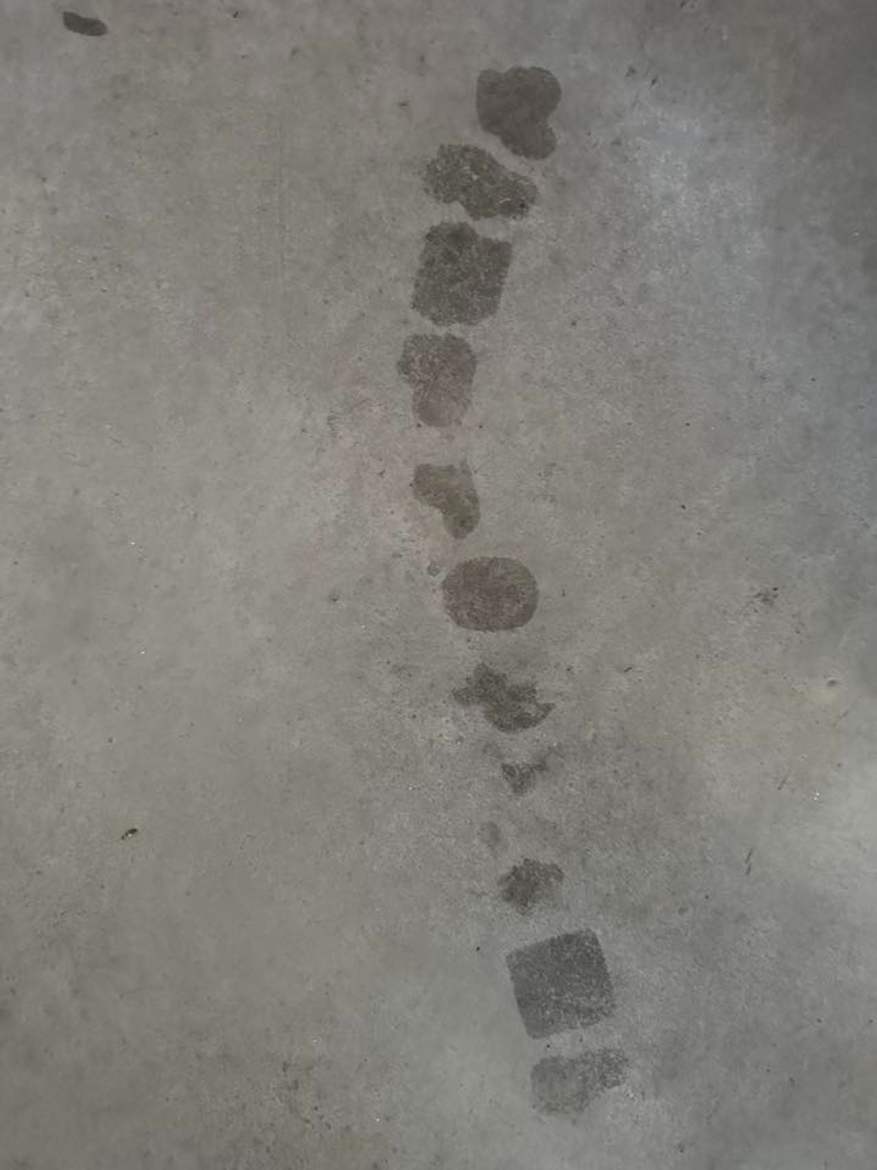 Op de vloer van Lianne zitten vlekken door de stickers (foto: Facebook/Lianne Max).