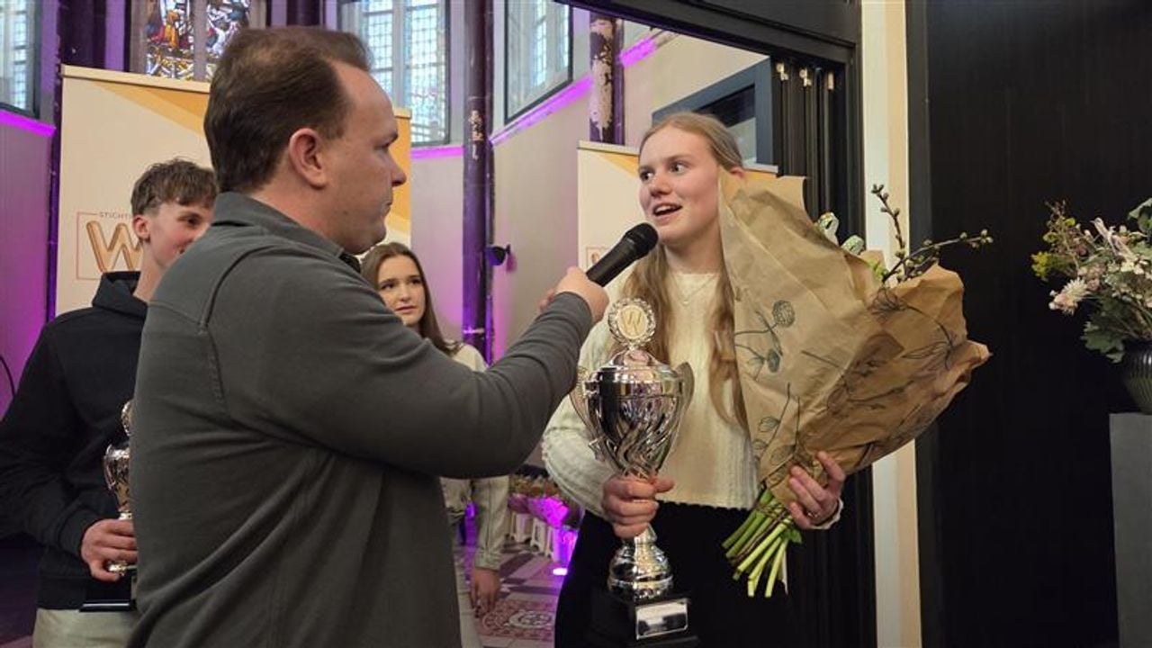 De hoofdprijs in de categorie mbo is voor Mirte Trommelen (foto: Noel van Hooft/Omroep Brabant)
