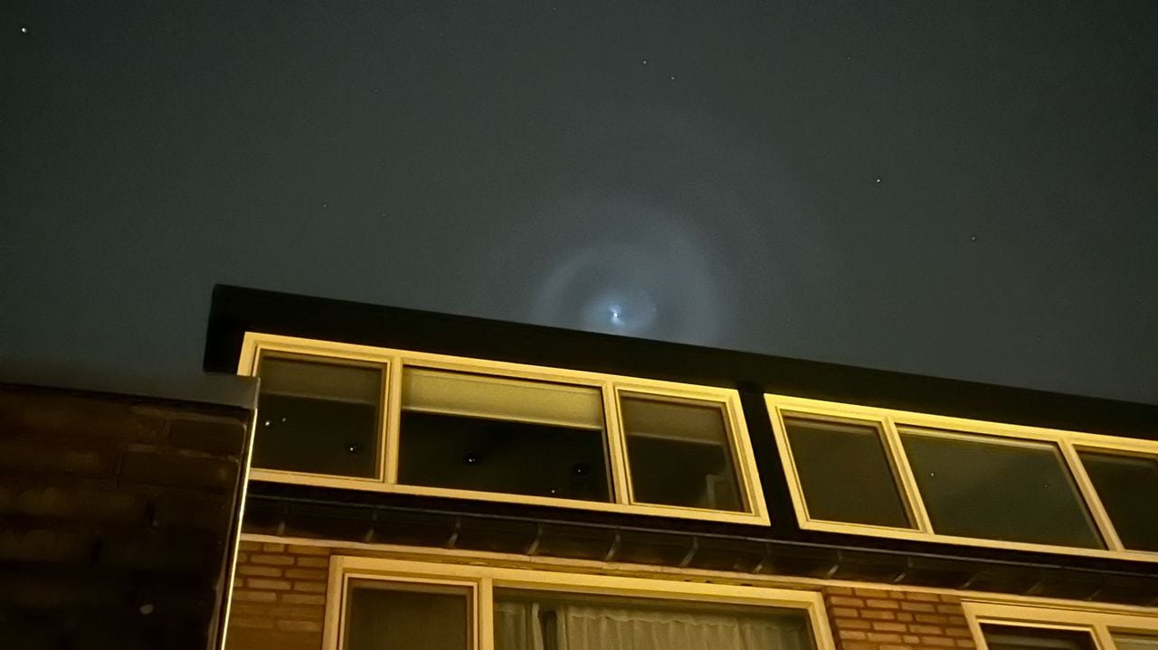 Foto van het licht in Dommelen (foto: Rens Verhoeven).