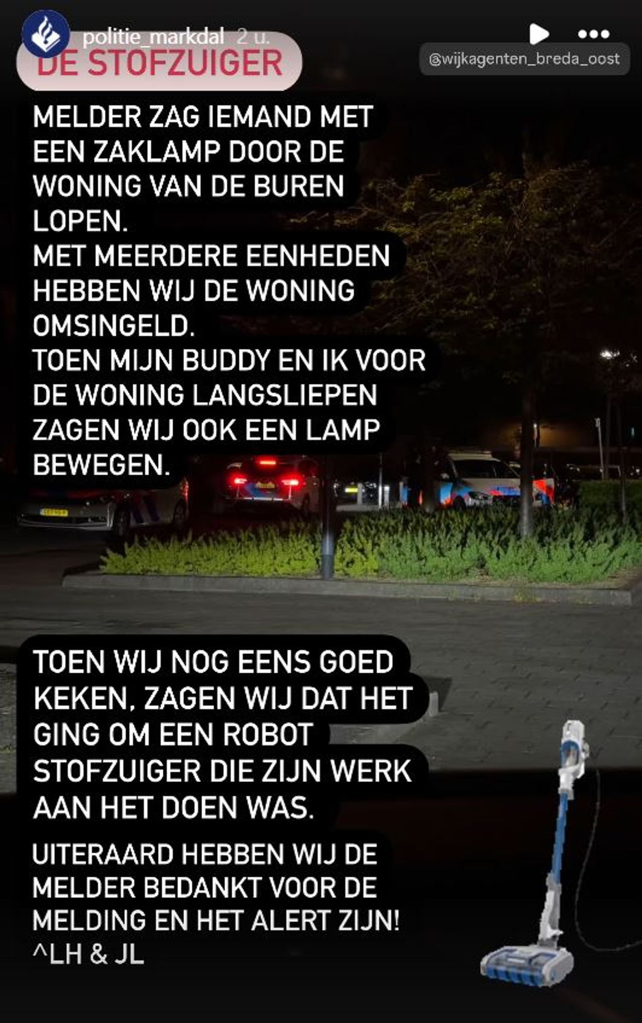 Foto: Instagram politie Markdal.