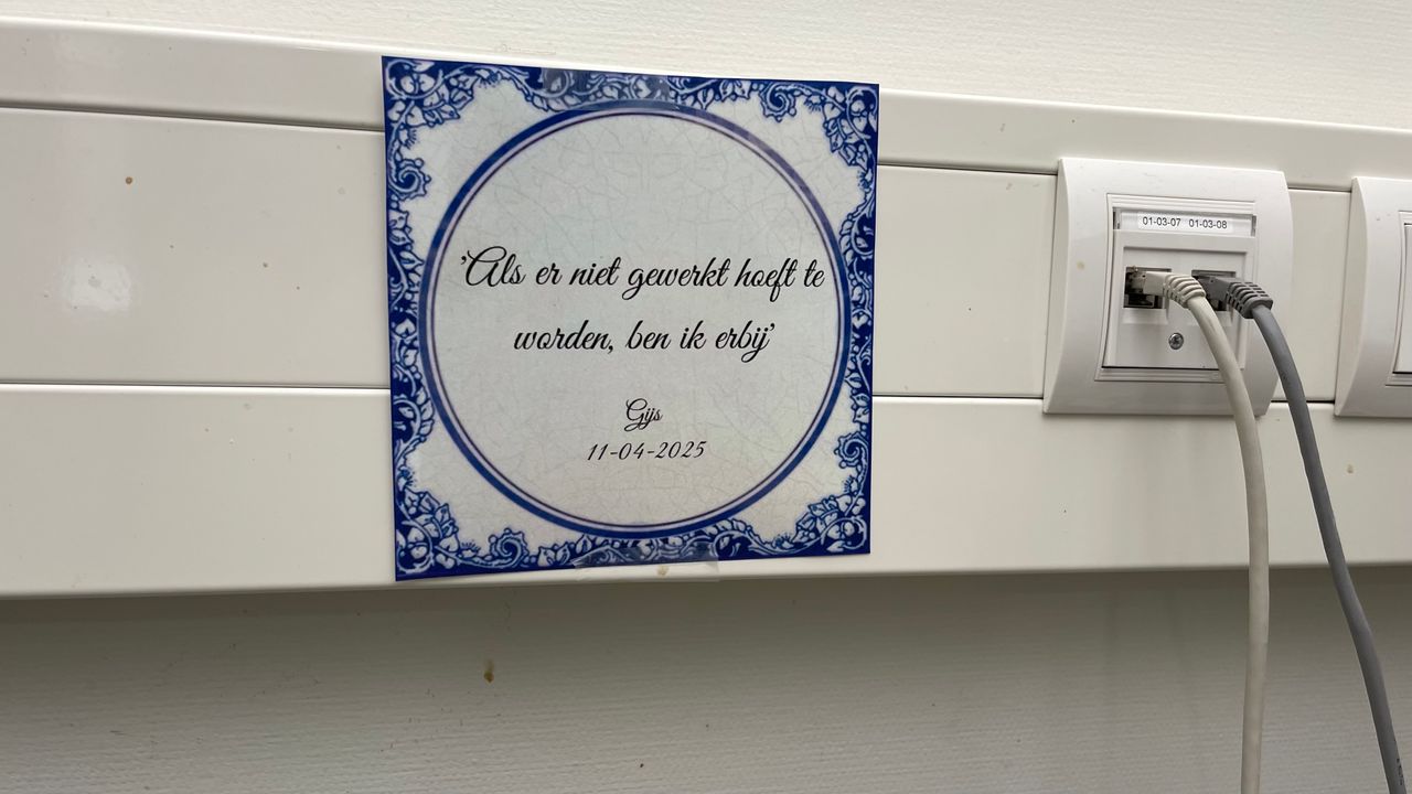 Die kan op een tegeltje (foto: Raymond Merkx).