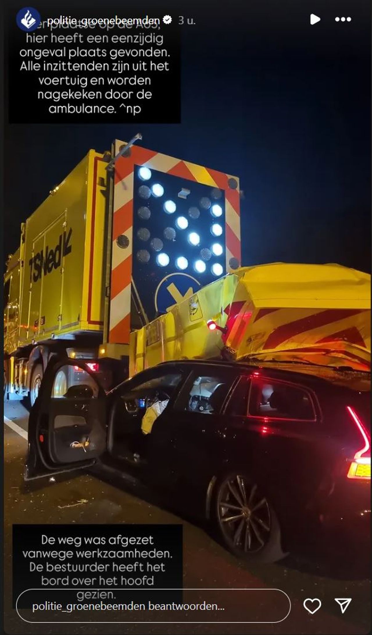 Foto: Instagram politie Groene Beemden.