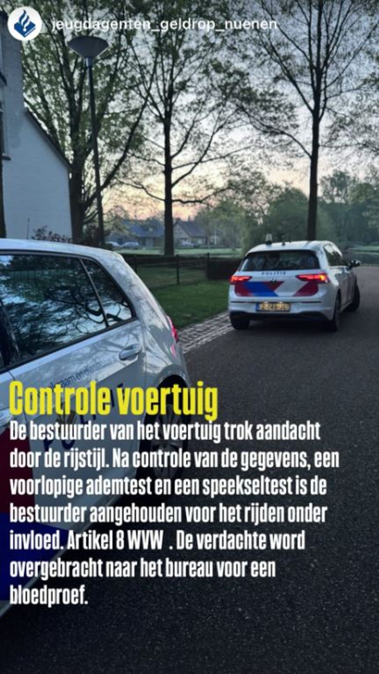 Foto: Instagram jeugdagenten Geldrop-Nuenen.