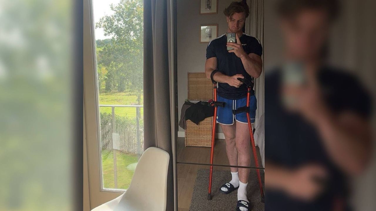 Luco tijdens zijn revalidatie (foto: Luco Hendrikx).