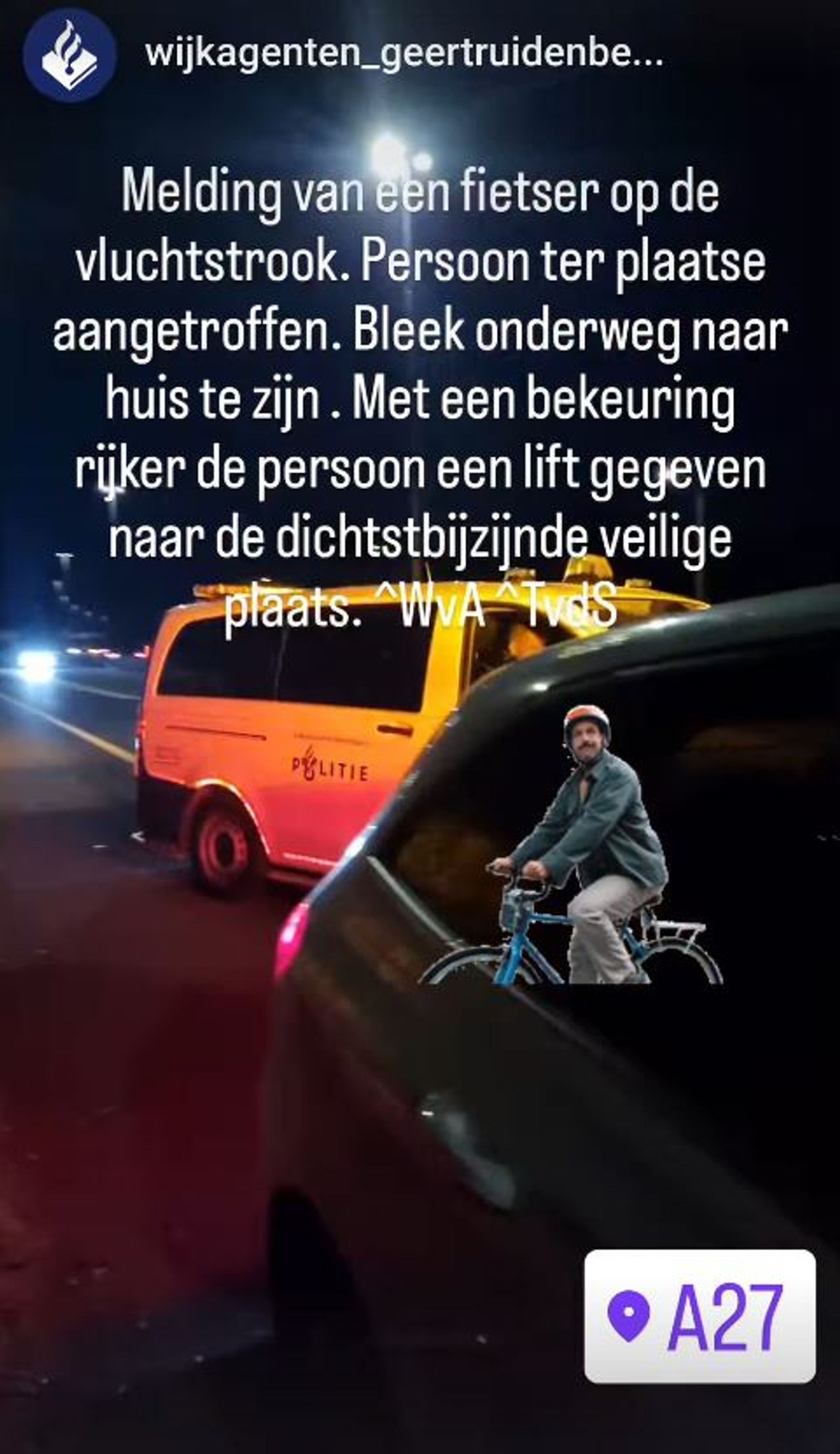 Foto: Instagram wijkagenten Geertruidenberg.
