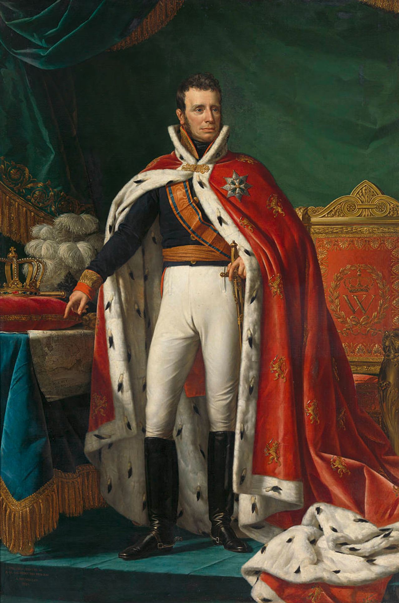 Koning Willem I, geschilderd door Joseph Paelinck in 1819  (foto: Rijksmuseum Amsterdam)