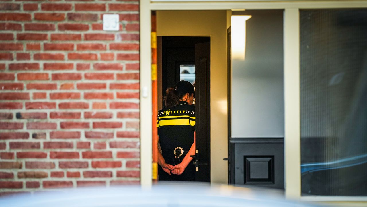 Aan de Abrikozenstraat werd een garagebox en huis doorzocht (foto: SQ Vision).