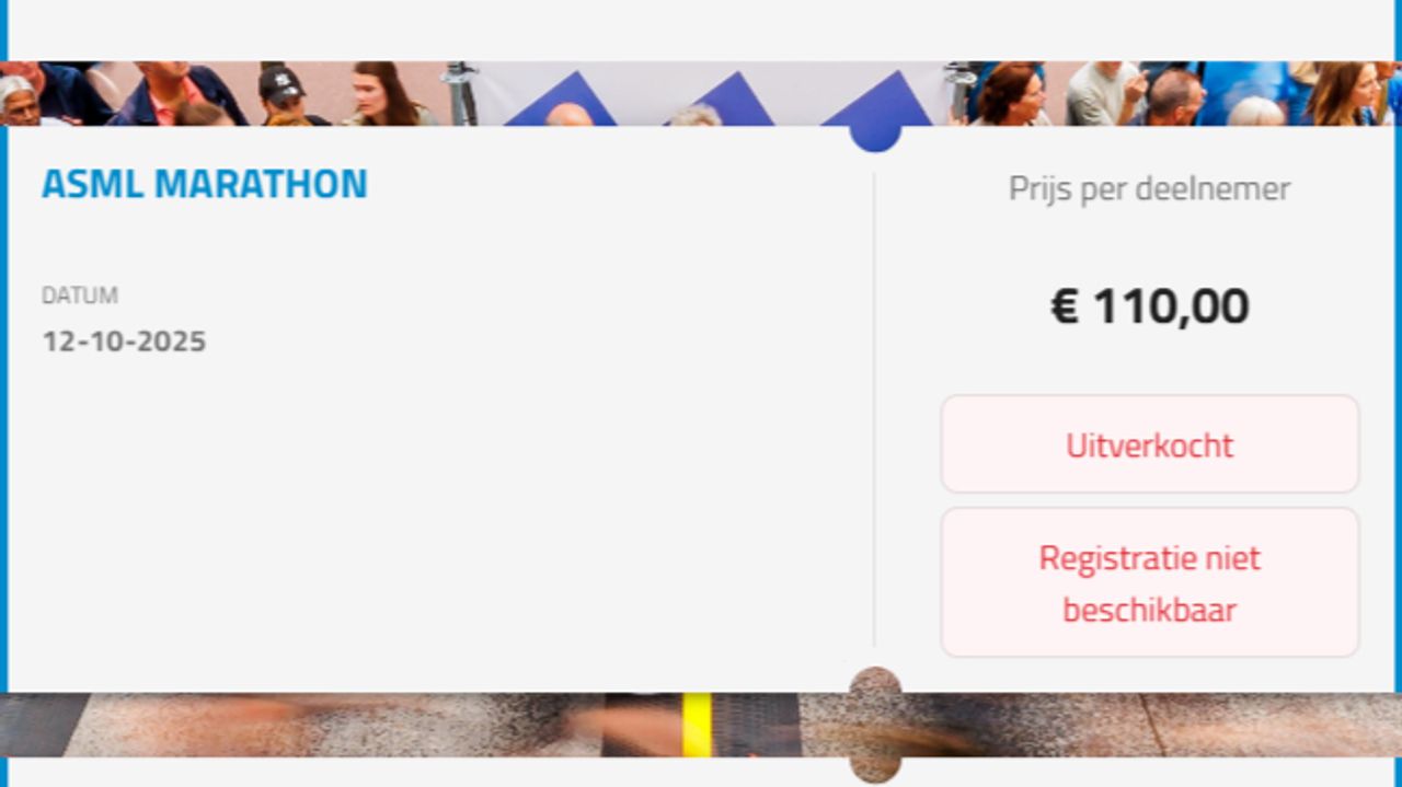 Foto: ASML marathon Eindhoven.