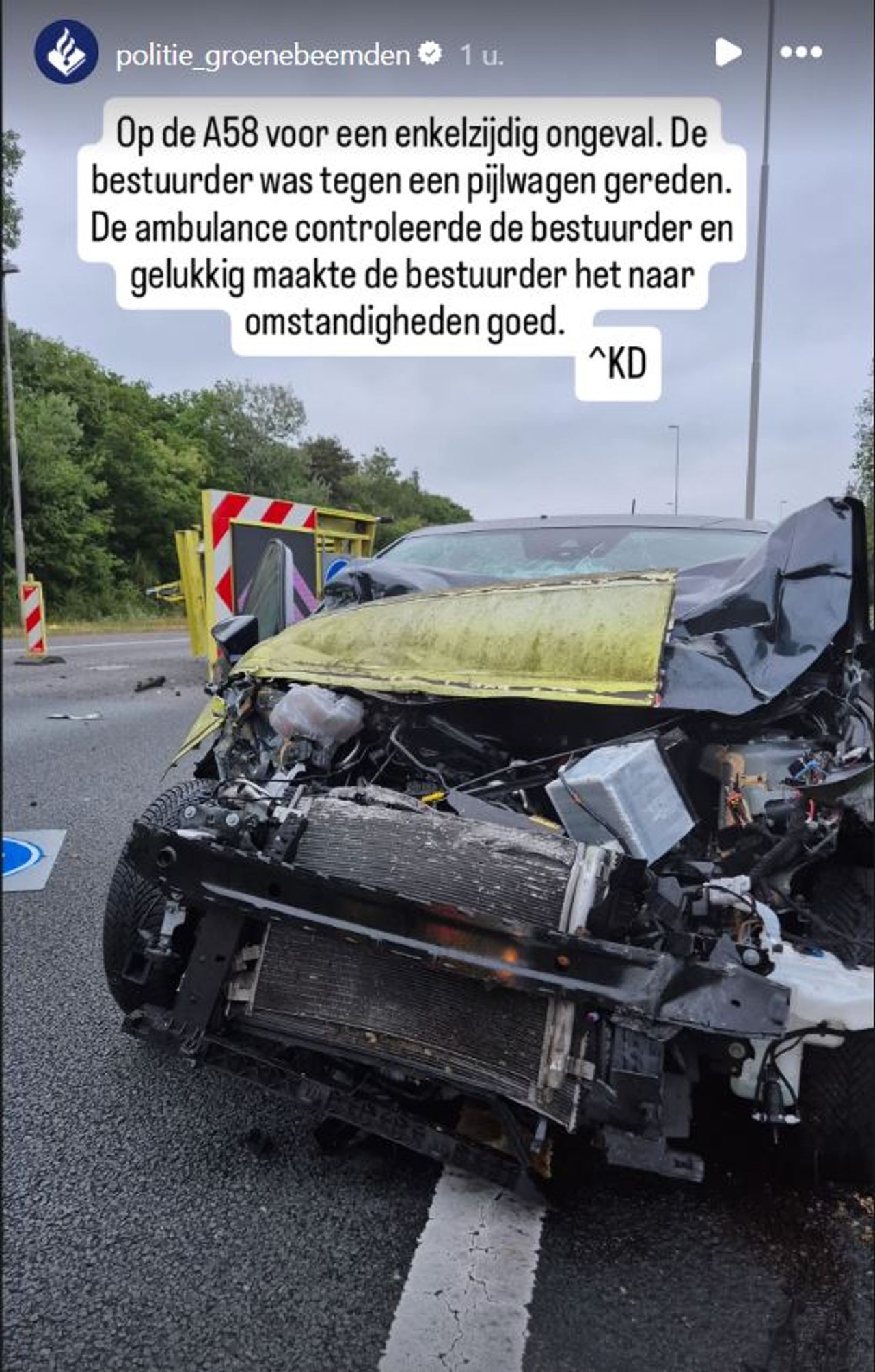 Foto: Instagram politie Groene Beemden.