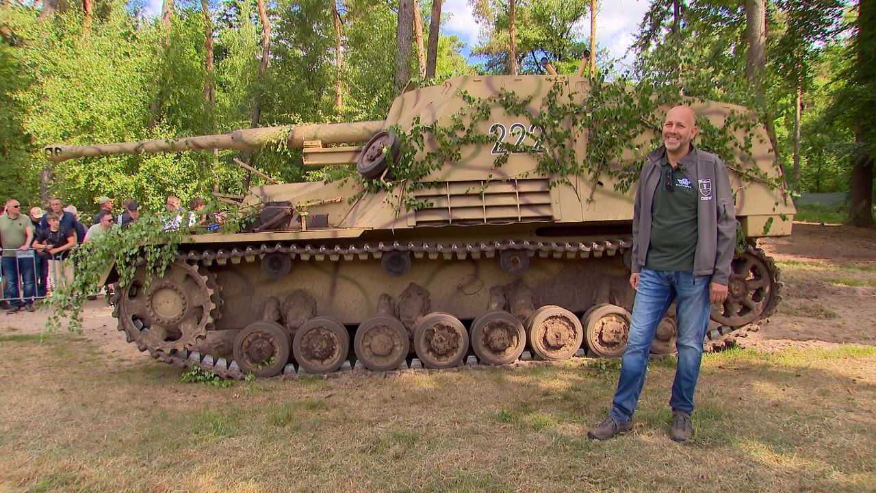 Pascal Uyen met zijn unieke tank (foto: Omroep Brabant).