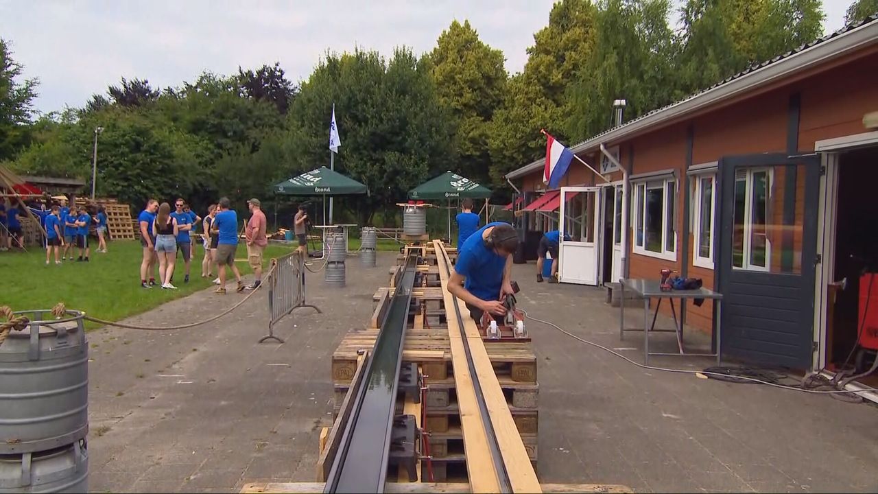 De constructie met daarin alvast wat water (beeld: 't Brabants Buske).