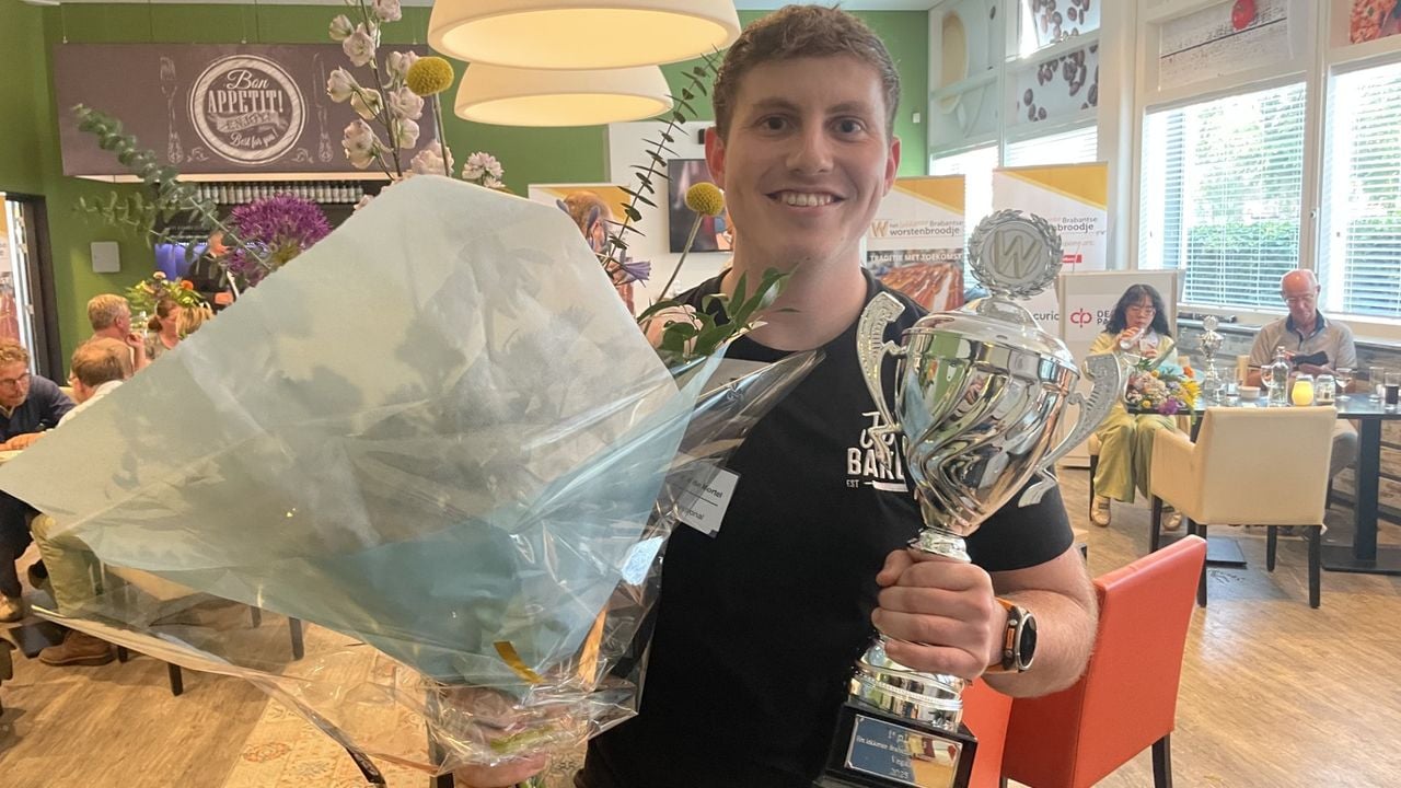 Ron van de Mortel bakte het beste vegan worstenbroodje (foto: Omroep Brabant)