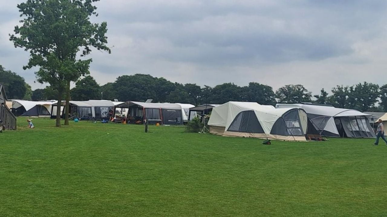 Lekker druk op de camping (foto: Esther Bastiaansen).