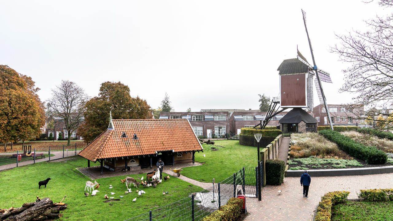 Het Mierlose Hertenkamp ligt naast de molen, waar bewakingscamera's hangen (foto: Gemeente Geldrop-Mierlo).