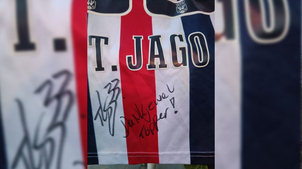 De boodschap op het shirt (foto: Vittorio Desikan).