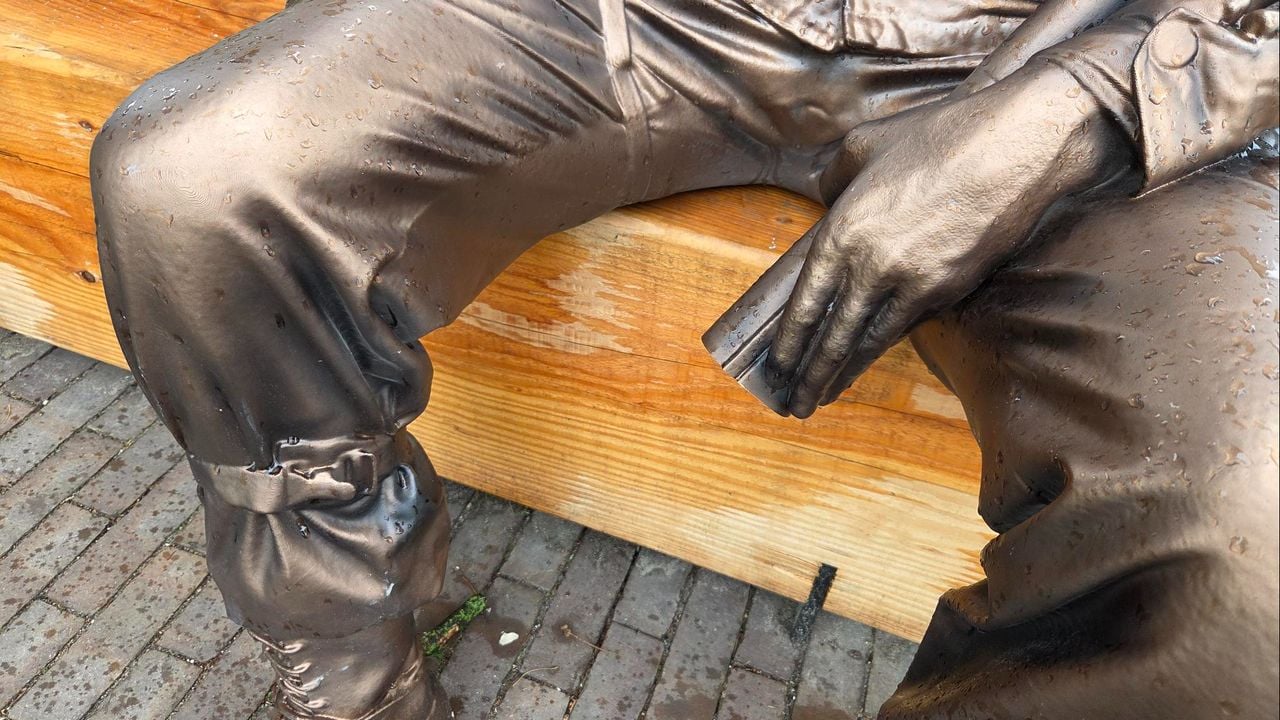 Het beeld werd eerder gestolen (foto: Noël van Hooft).