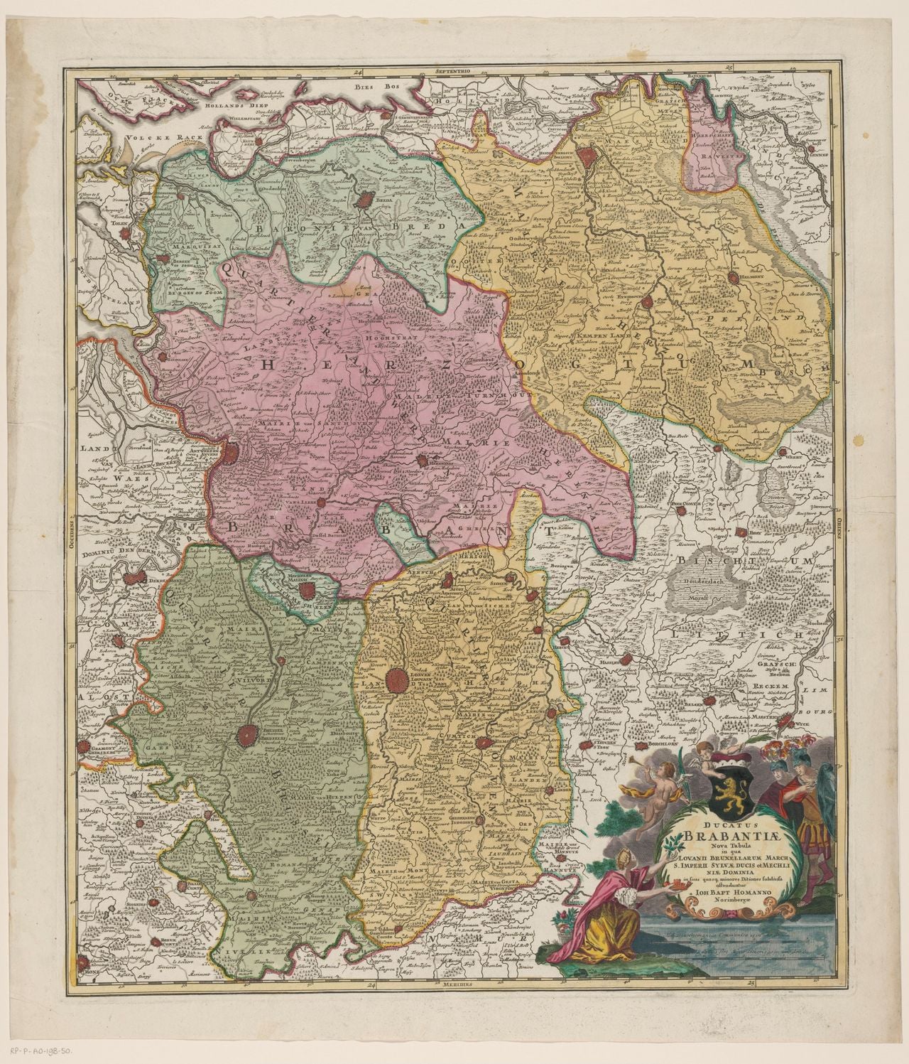 Zo zag het Hertogdom Brabant er in de middeleeuwen uit (bron: Wikimedia Commons).