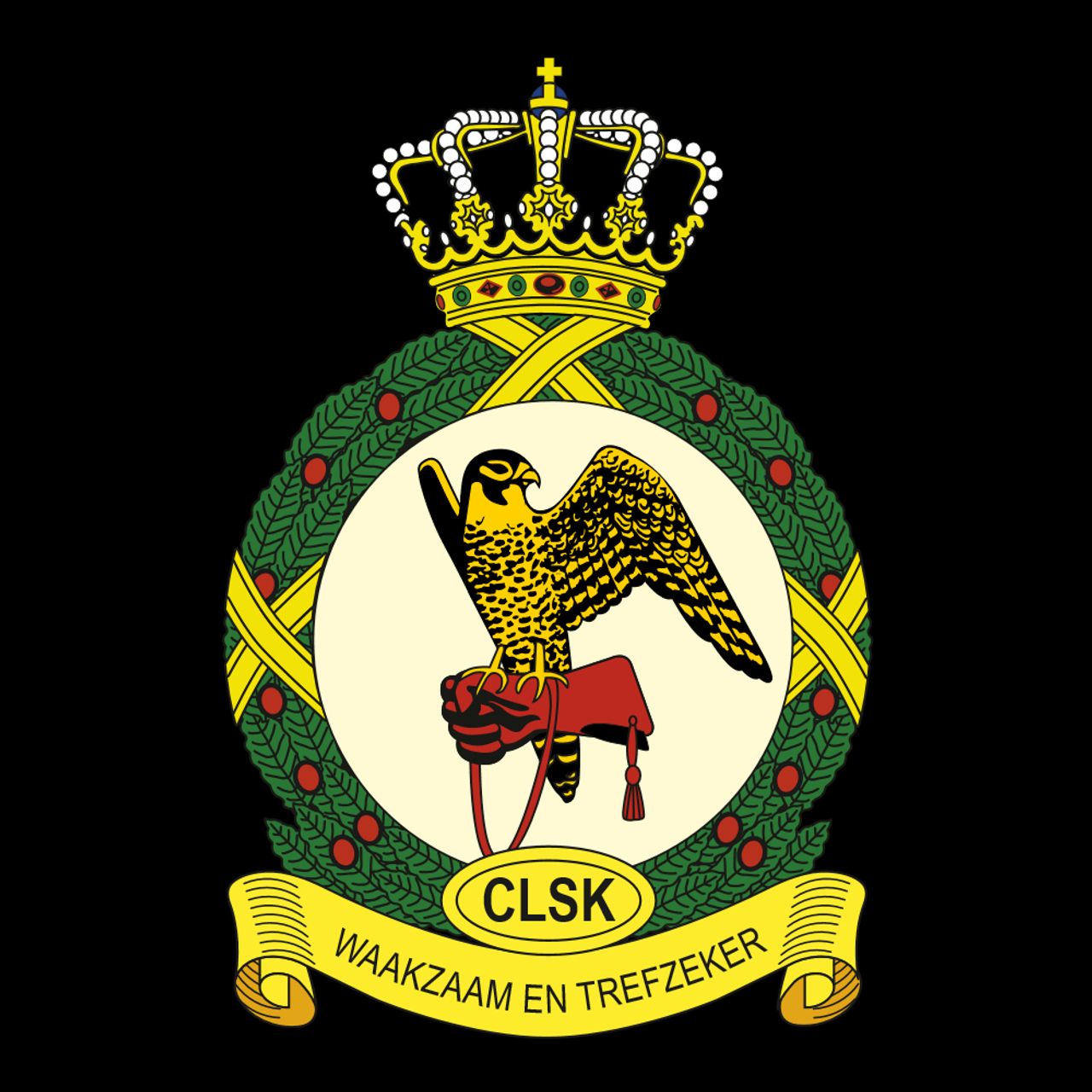 Het oude logo van het luchtmachthoofdkwartier in Breda (foto: defensie) 