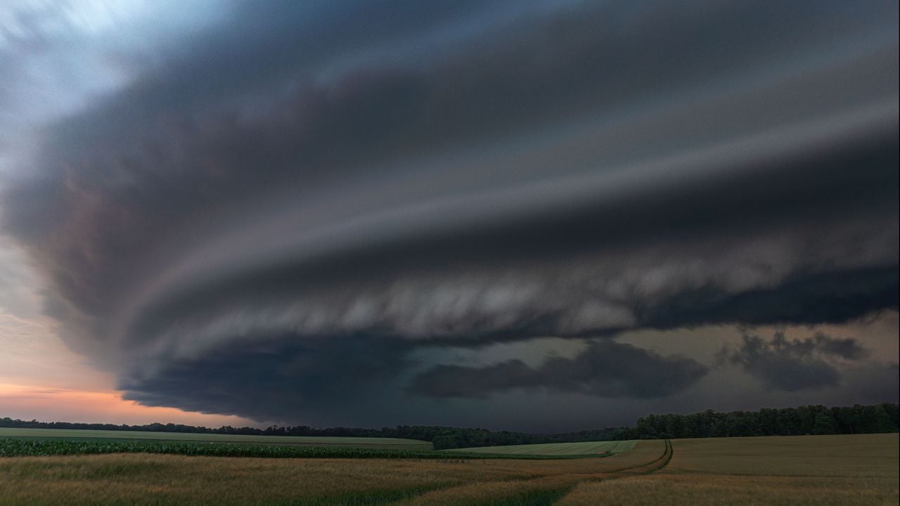 Een foto van een supercel in Normandië (foto: Paul Begijn).