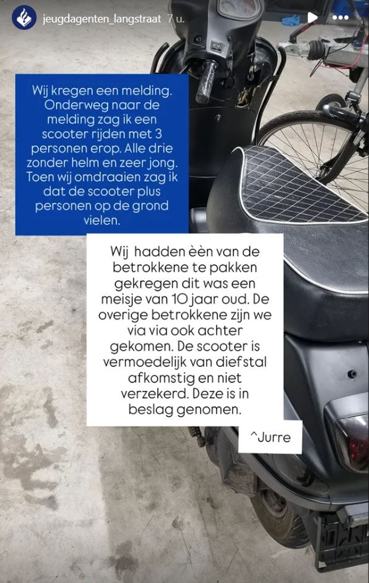 Foto: Instagram jeugdagenten Langstraat.