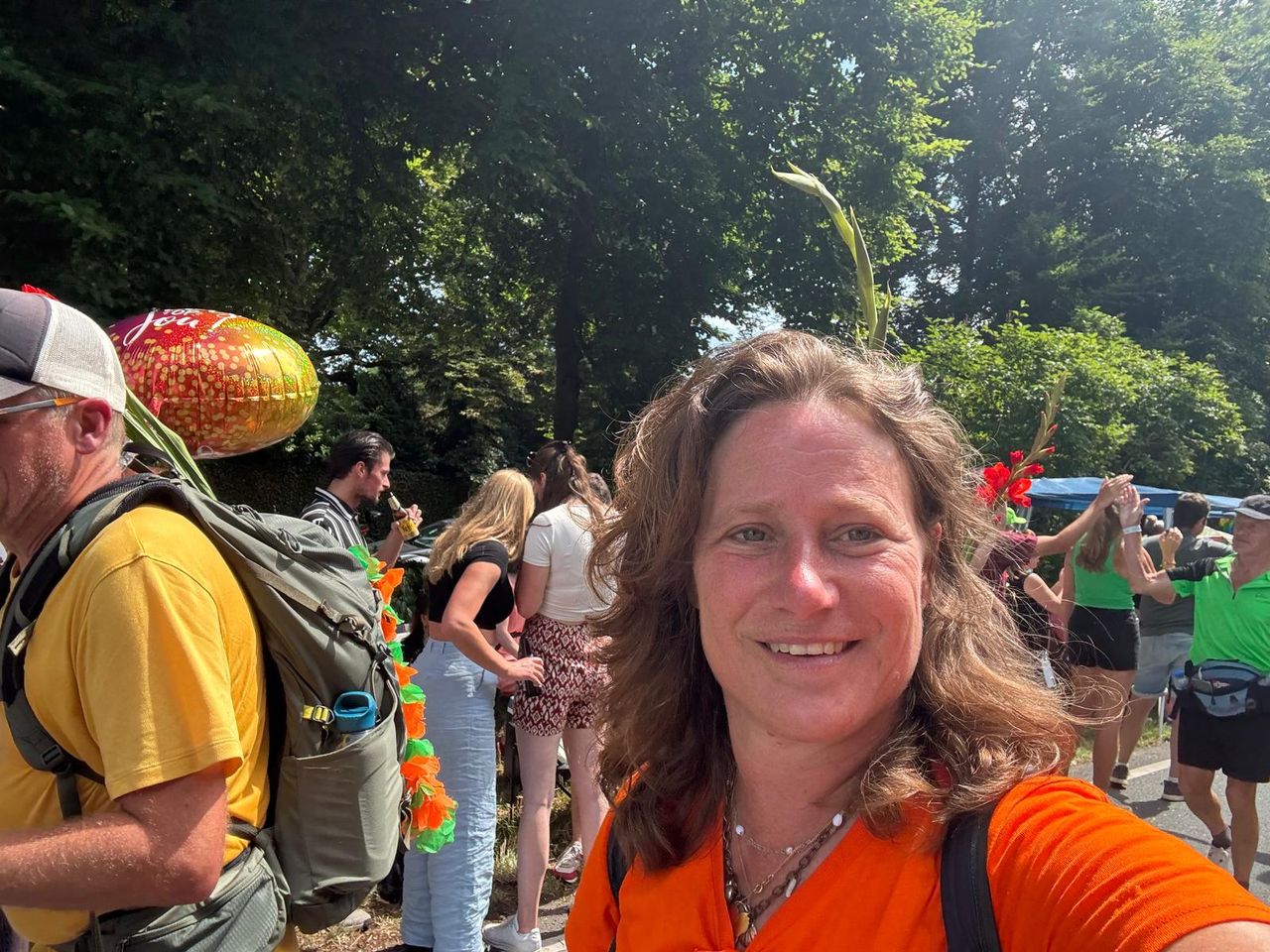 Diana tijdens het wandelen