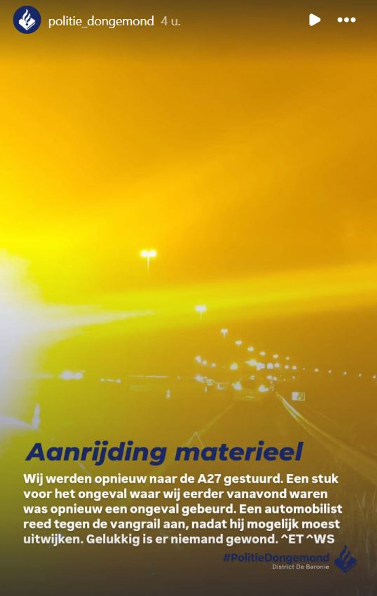 Foto: Instagram politie Dongemond.
