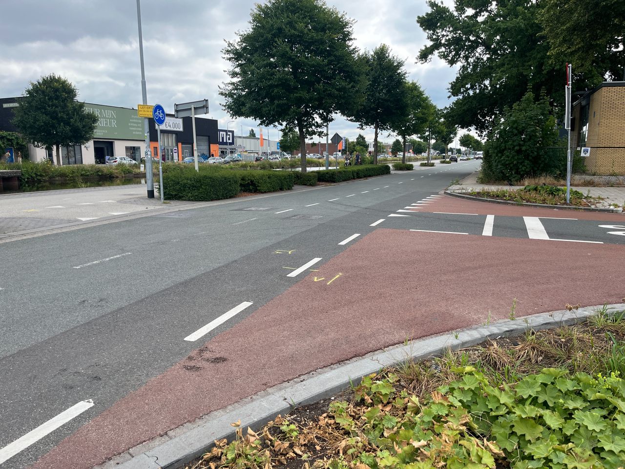 De plek van het ongeval.