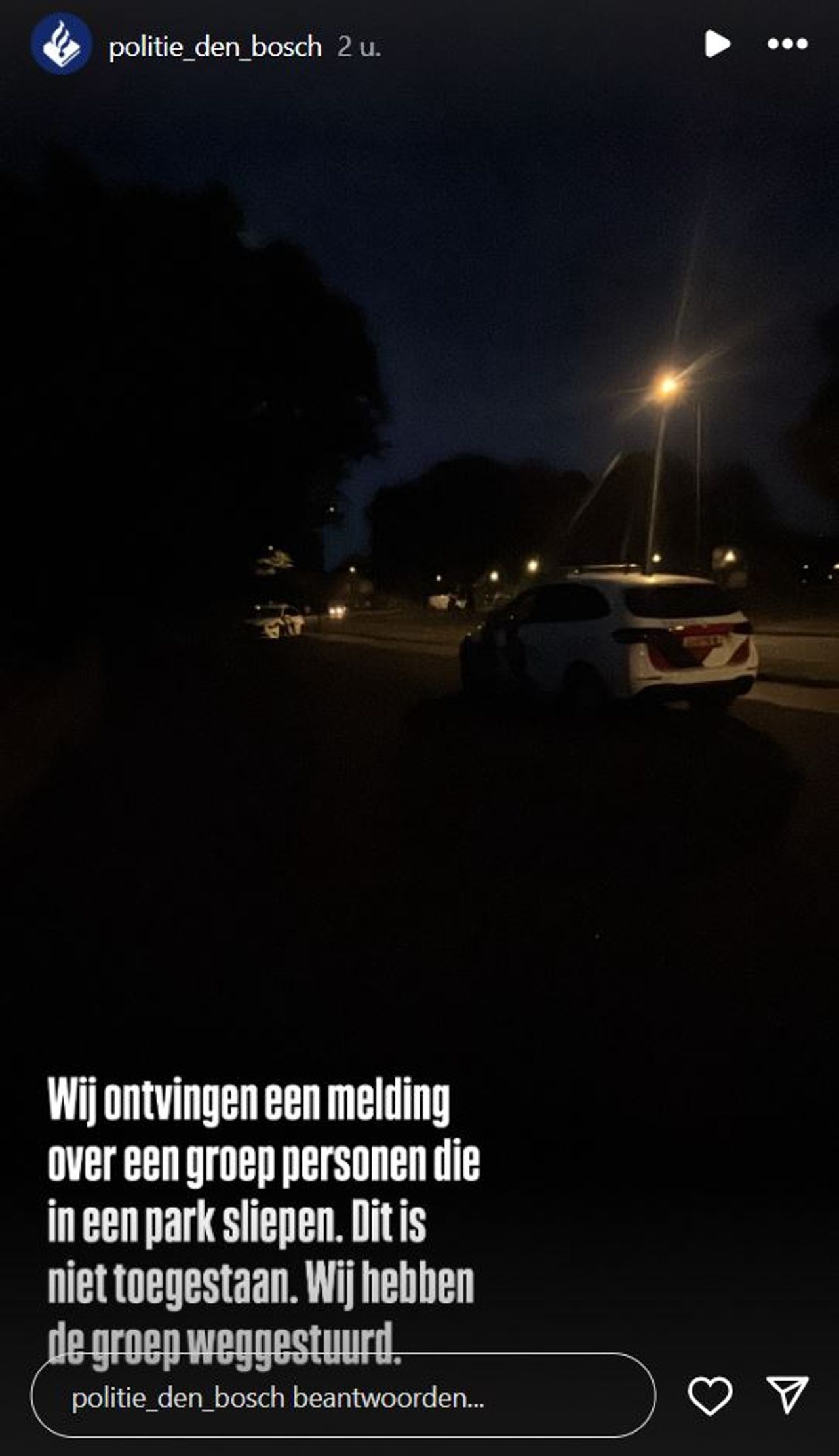 Foto: Instagram politie Den Bosch.