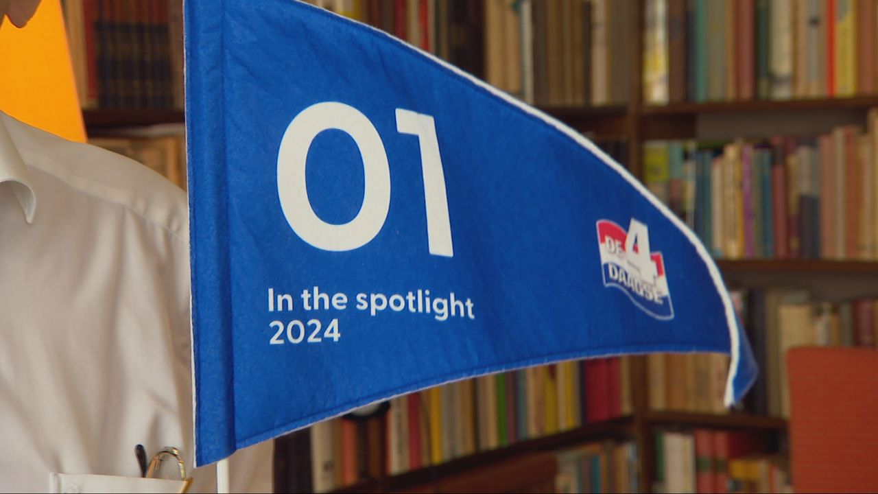 Het vlaggetje waar Hub het over heeft.