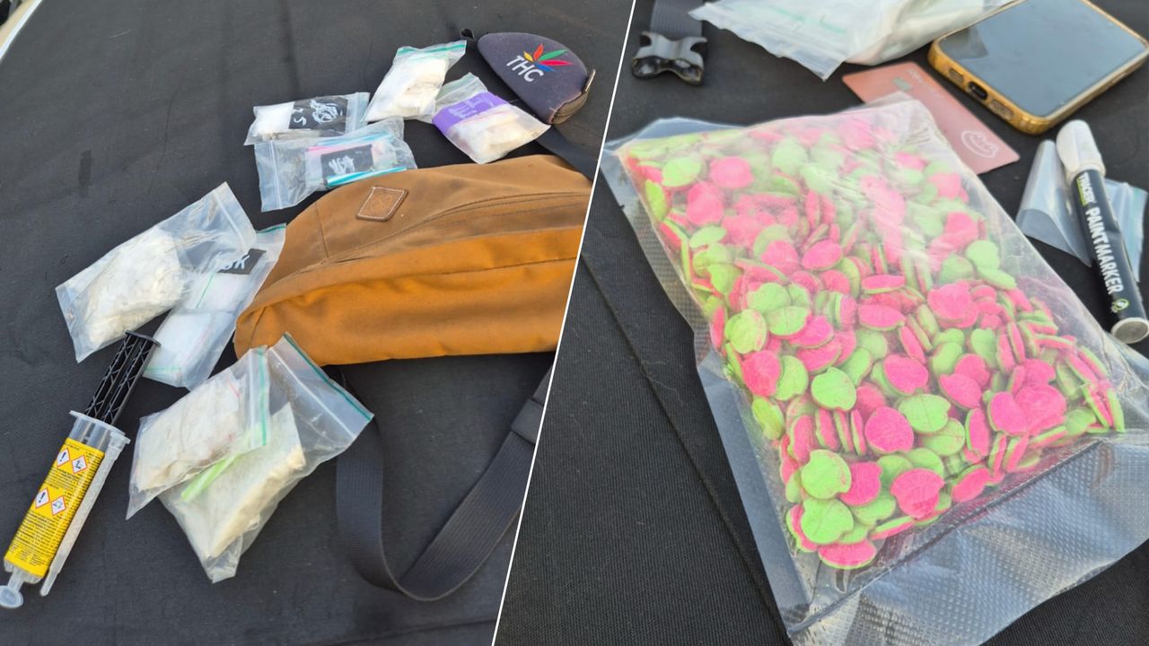 Het geladen wapen dat werd gevonden(foto: Instagram Verkeerspolitie Oost-Brabant).